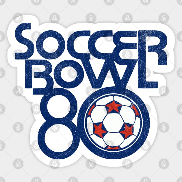 Retro Soccer Bowl 1980 Defunct Soccer League of North America Sticker by Yesteeyear